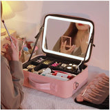 ✈Free Shipping-Makeup bag with LED Mirror