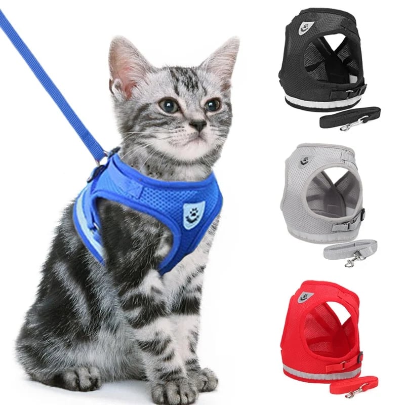 Adjustable Breathable Luminous Purrfect Feline Freedom Harness