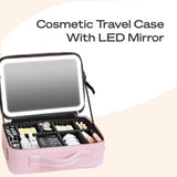 ✈Free Shipping-Makeup bag with LED Mirror