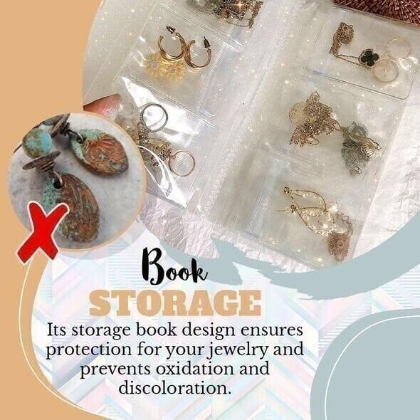 🎁Transparent Jewellery Storage Book Set(No buttons)